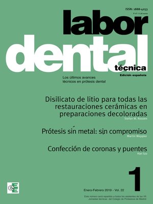 cover image of Labor Dental Técnica Volume22 Ene-Feb 2019 nº1